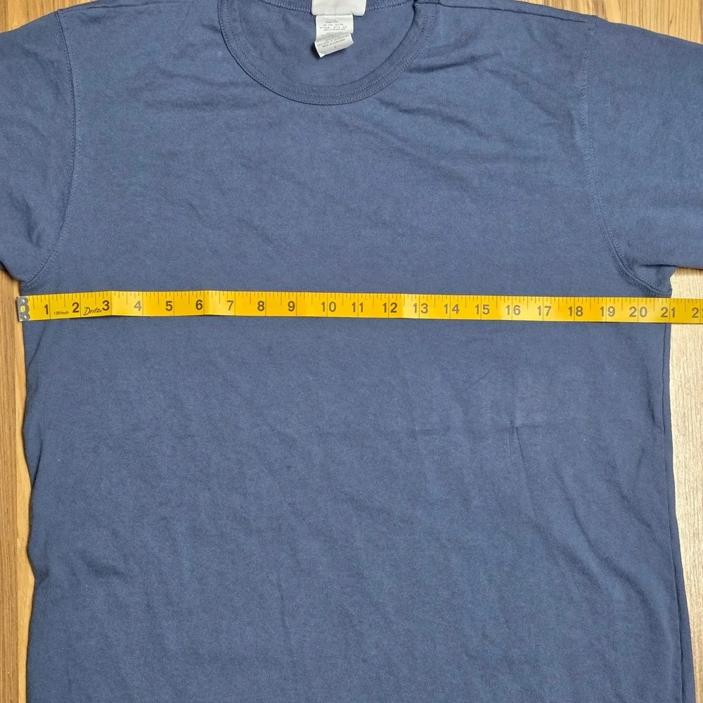 Vintage Champion Crewneck T Shirt Men's Size L Blue Short Sleeve‎ Logo - Picture 7 of 7